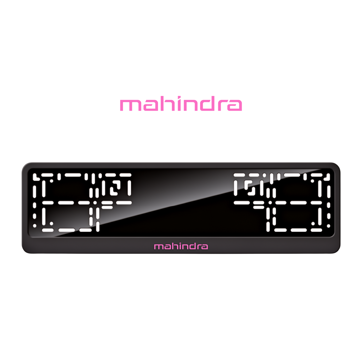 Cadres de plaque d'immatriculation Mahindra - Rose - CLASSIC