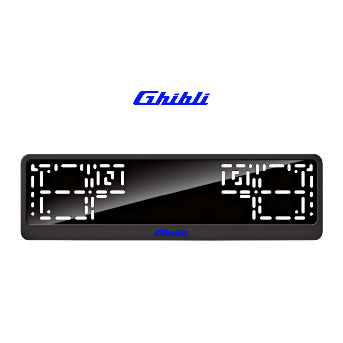 Cadres de plaque d'immatriculation Ghibli - Bleu - CLASSIC