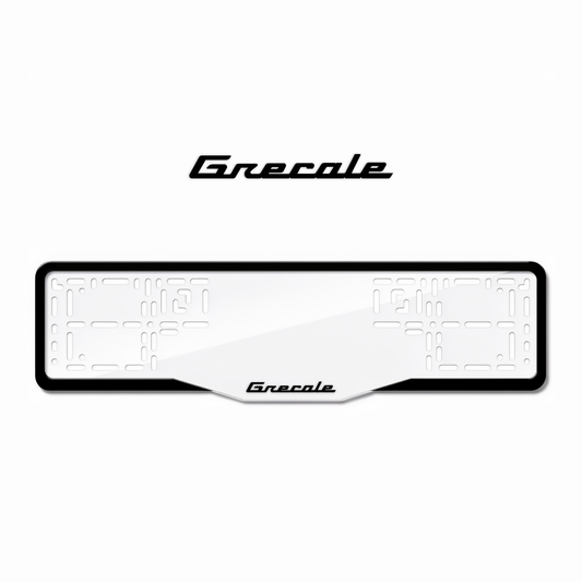 Cadres de plaque d'immatriculation Grecale - Noir - GLASS