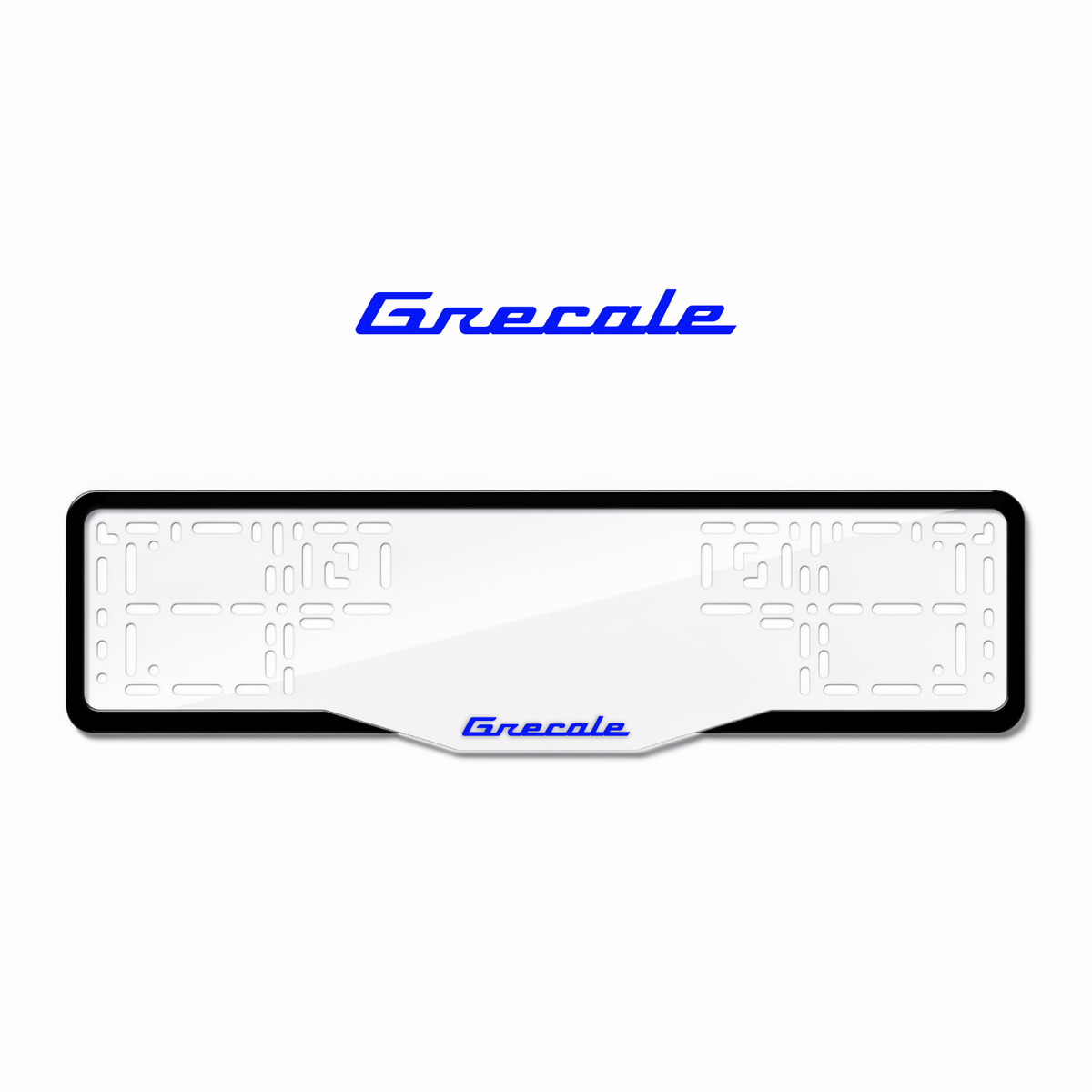 Cadres de plaque d'immatriculation Grecale - Bleu - GLASS
