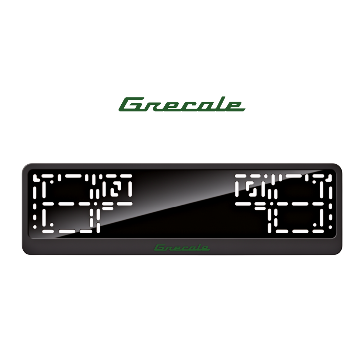 Cadres de plaque d'immatriculation Grecale - Vert - CLASSIC