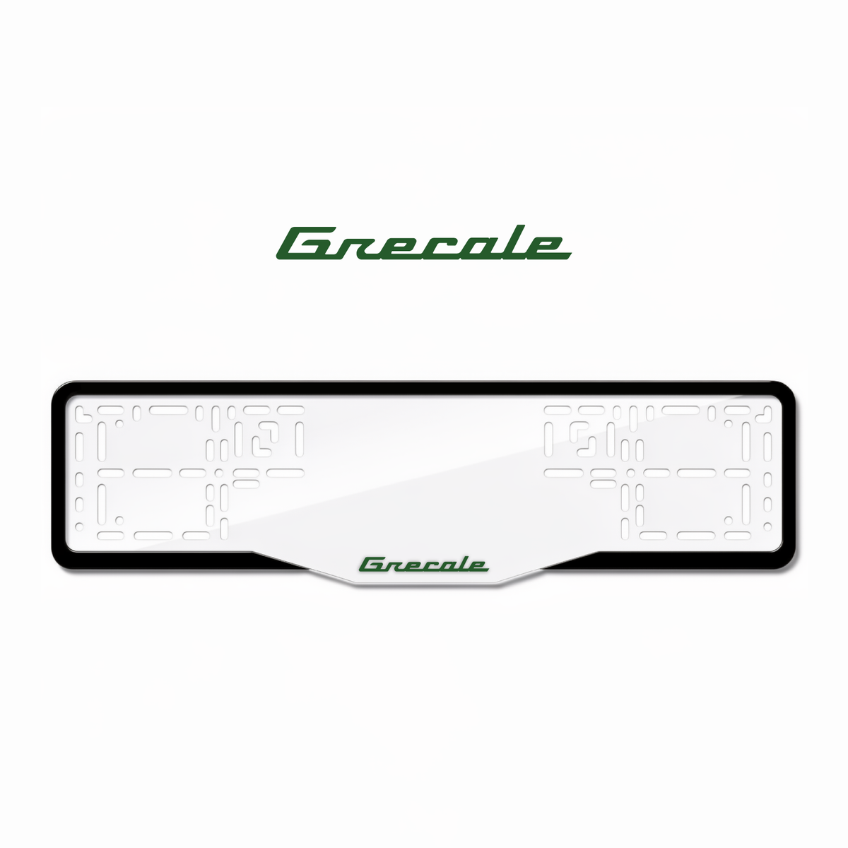 Cadres de plaque d'immatriculation Grecale - Vert - GLASS