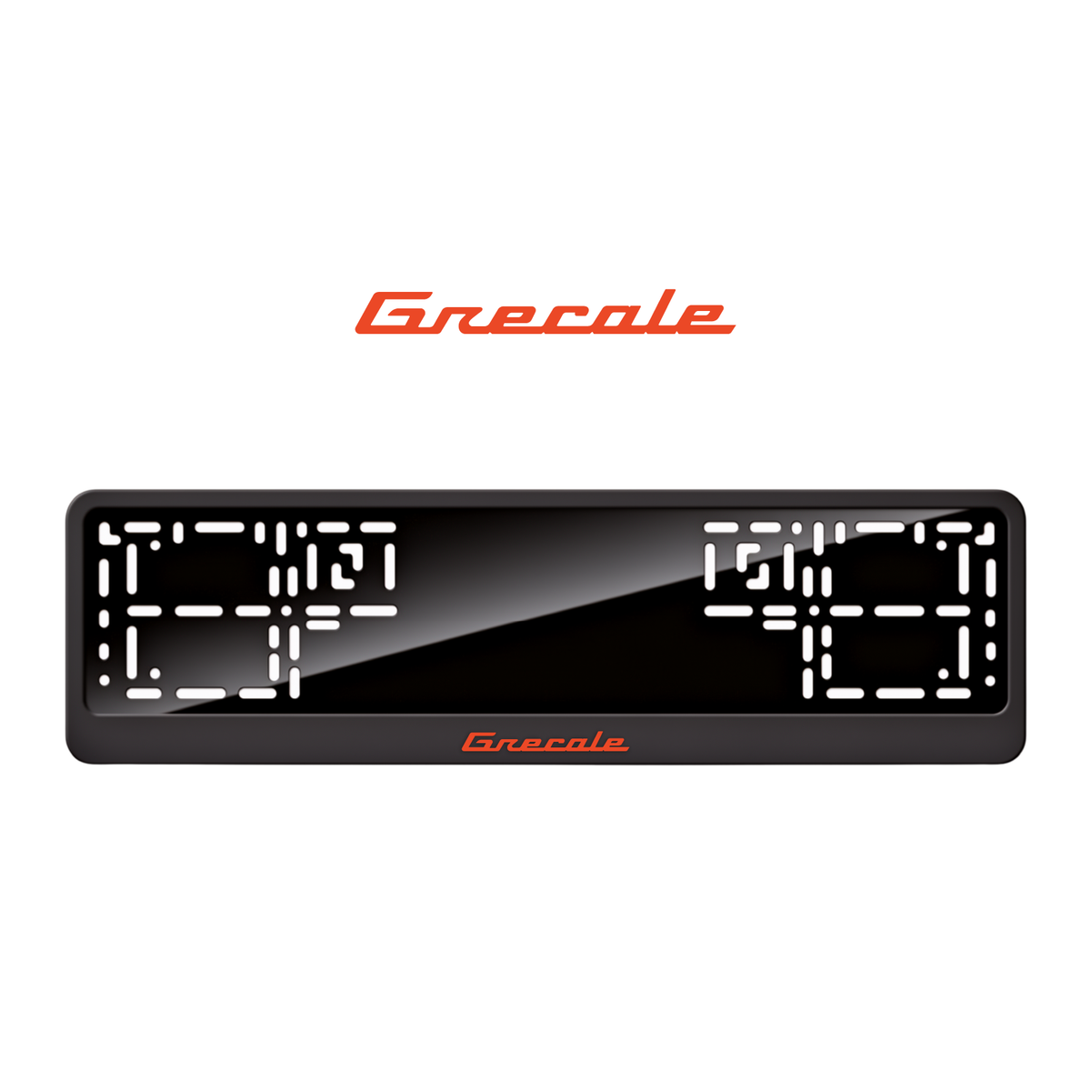 Cadres de plaque d'immatriculation Grecale - Rouge - CLASSIC
