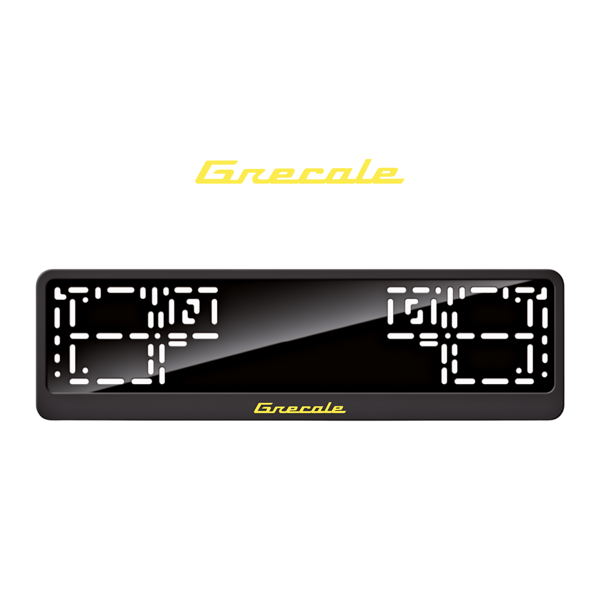 Cadres de plaque d'immatriculation Grecale - Jaune - CLASSIC