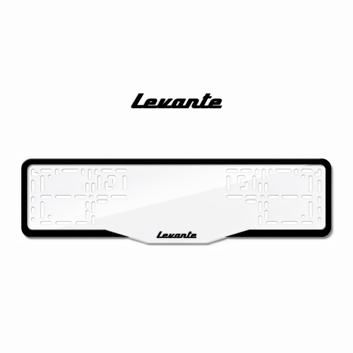 Cadres de plaque d'immatriculation Levante - Noir - GLASS