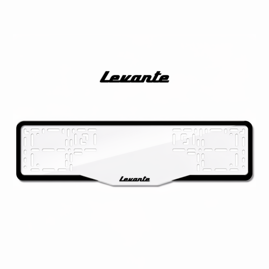 Cadres de plaque d'immatriculation Levante - Noir - GLASS