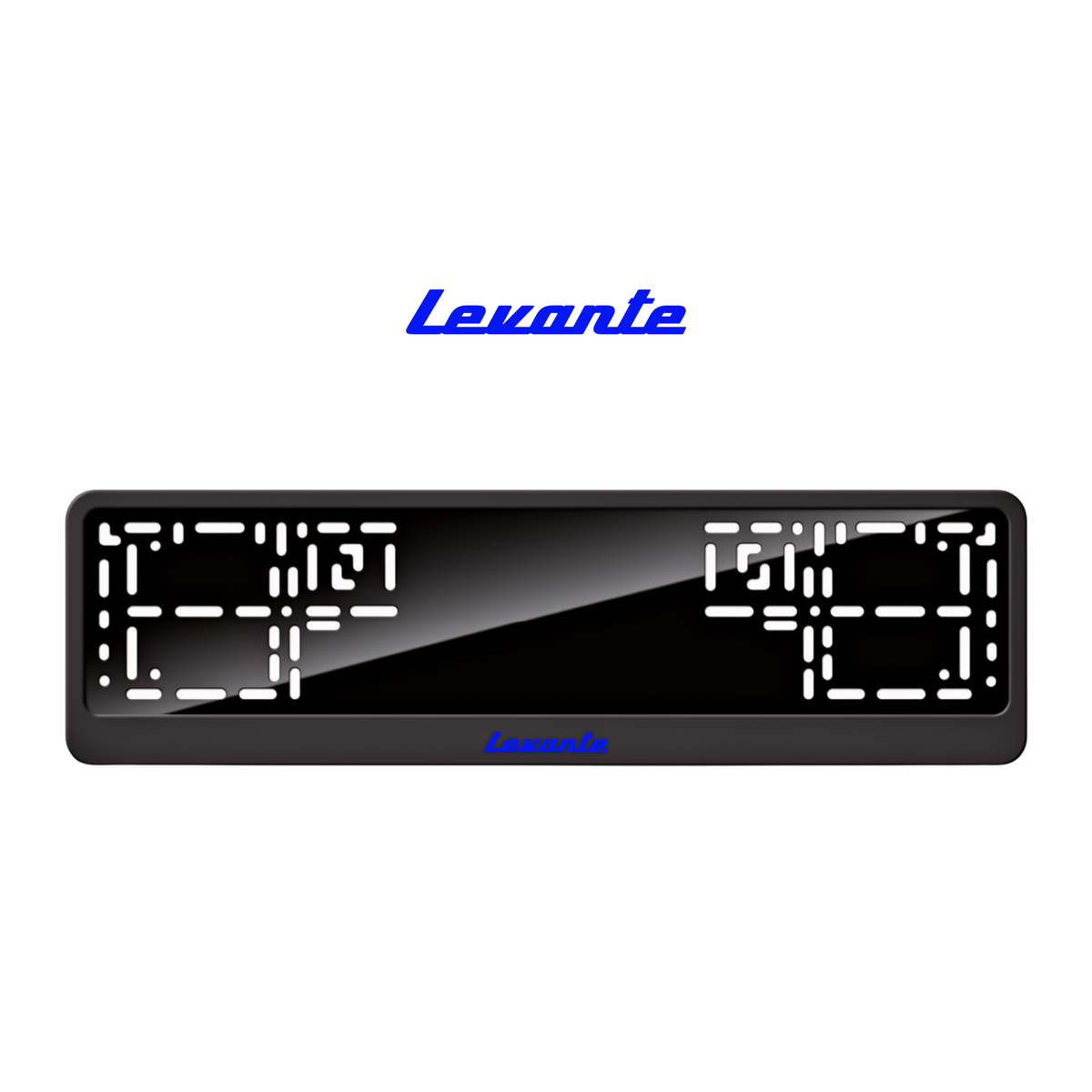 Cadres de plaque d'immatriculation Levante - Bleu - CLASSIC