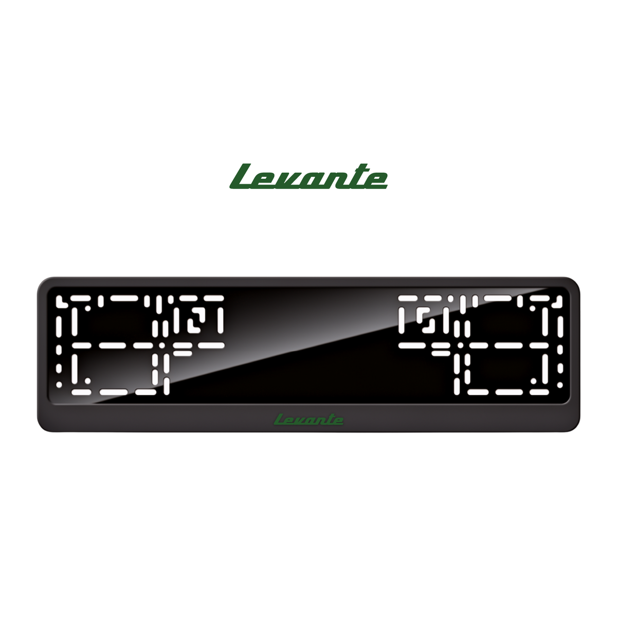 Cadres de plaque d'immatriculation Levante - Vert - CLASSIC