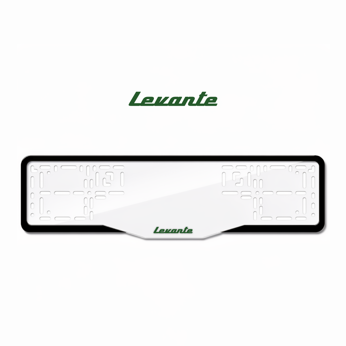 Cadres de plaque d'immatriculation Levante - Vert - GLASS