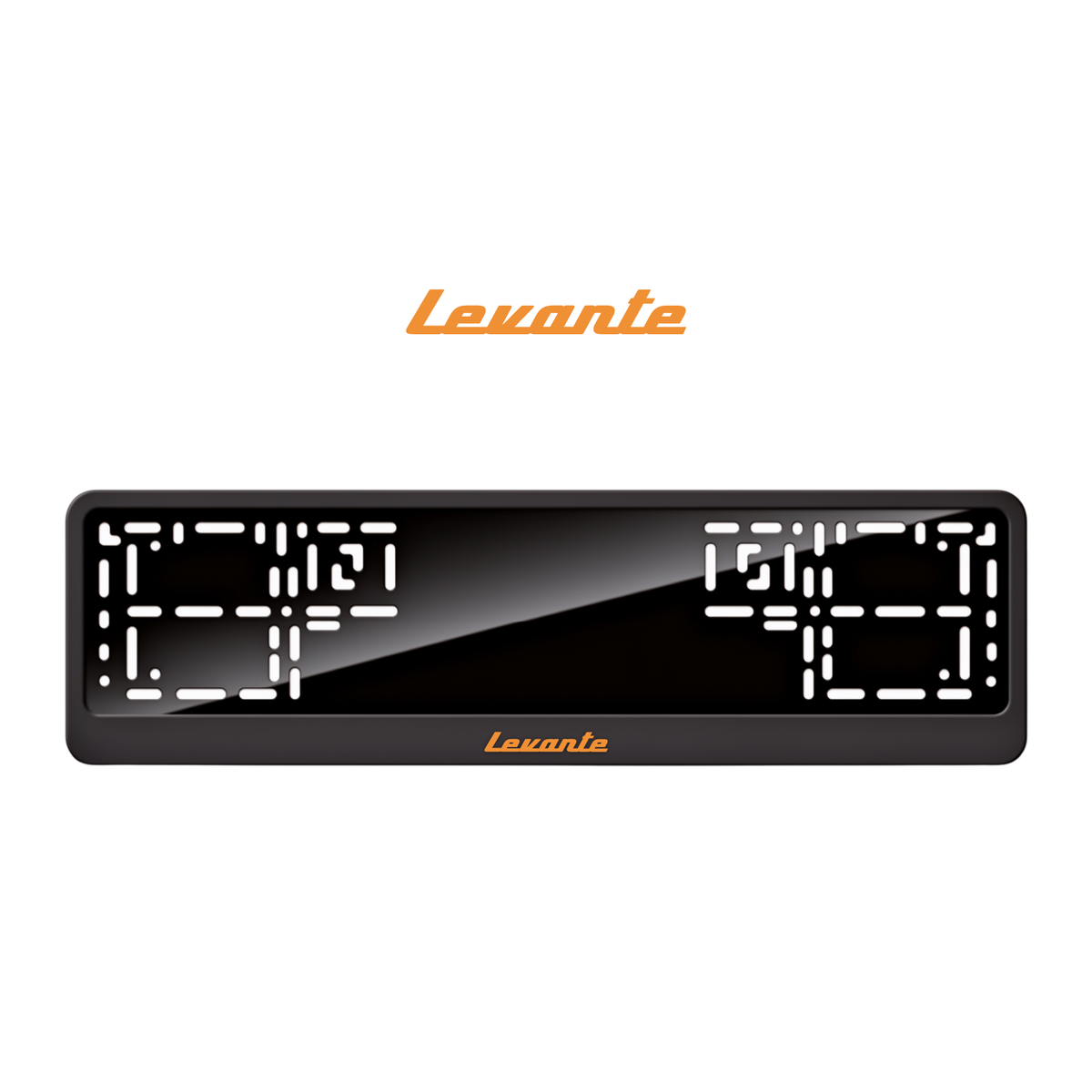 Cadres de plaque d'immatriculation Levante - Orange Hermès - CLASSIC