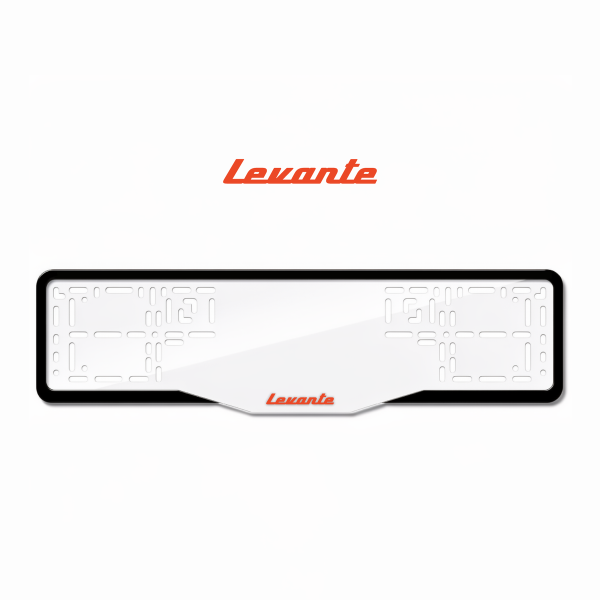 Cadres de plaque d'immatriculation Levante - Rouge - GLASS