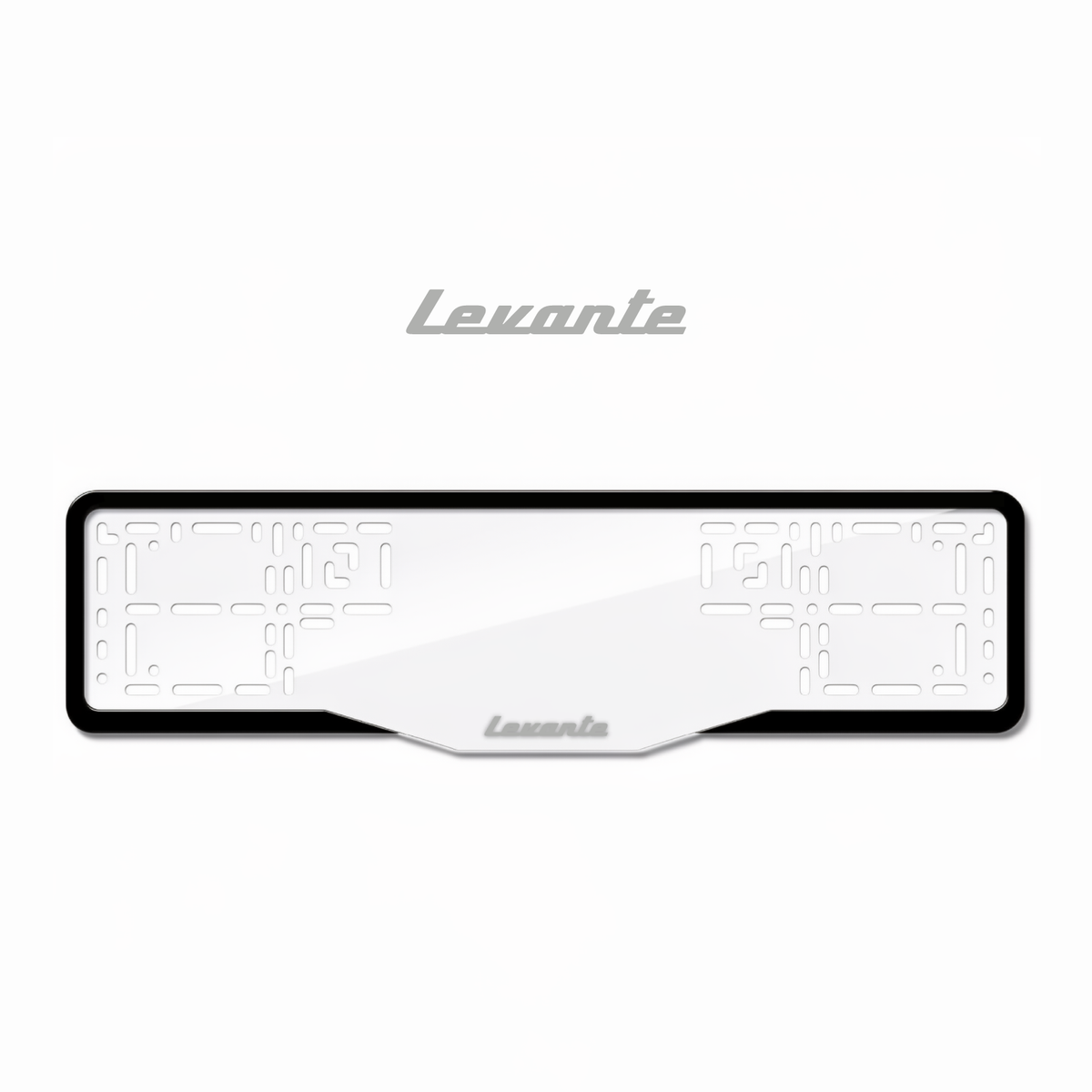 Cadres de plaque d'immatriculation Levante - Gris - GLASS