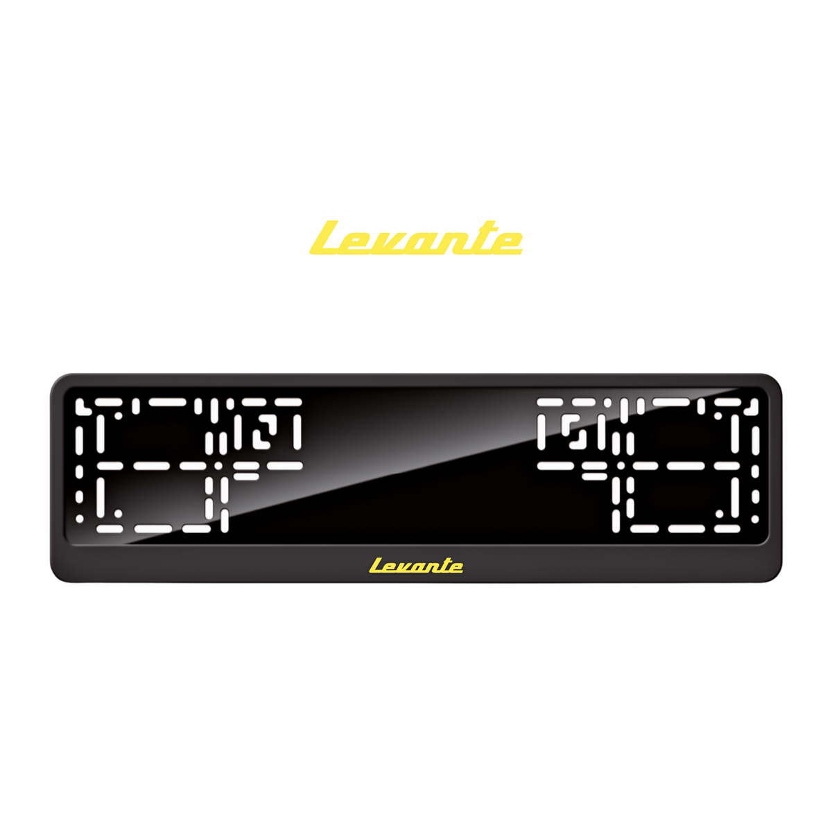 Cadres de plaque d'immatriculation Levante - Jaune - CLASSIC