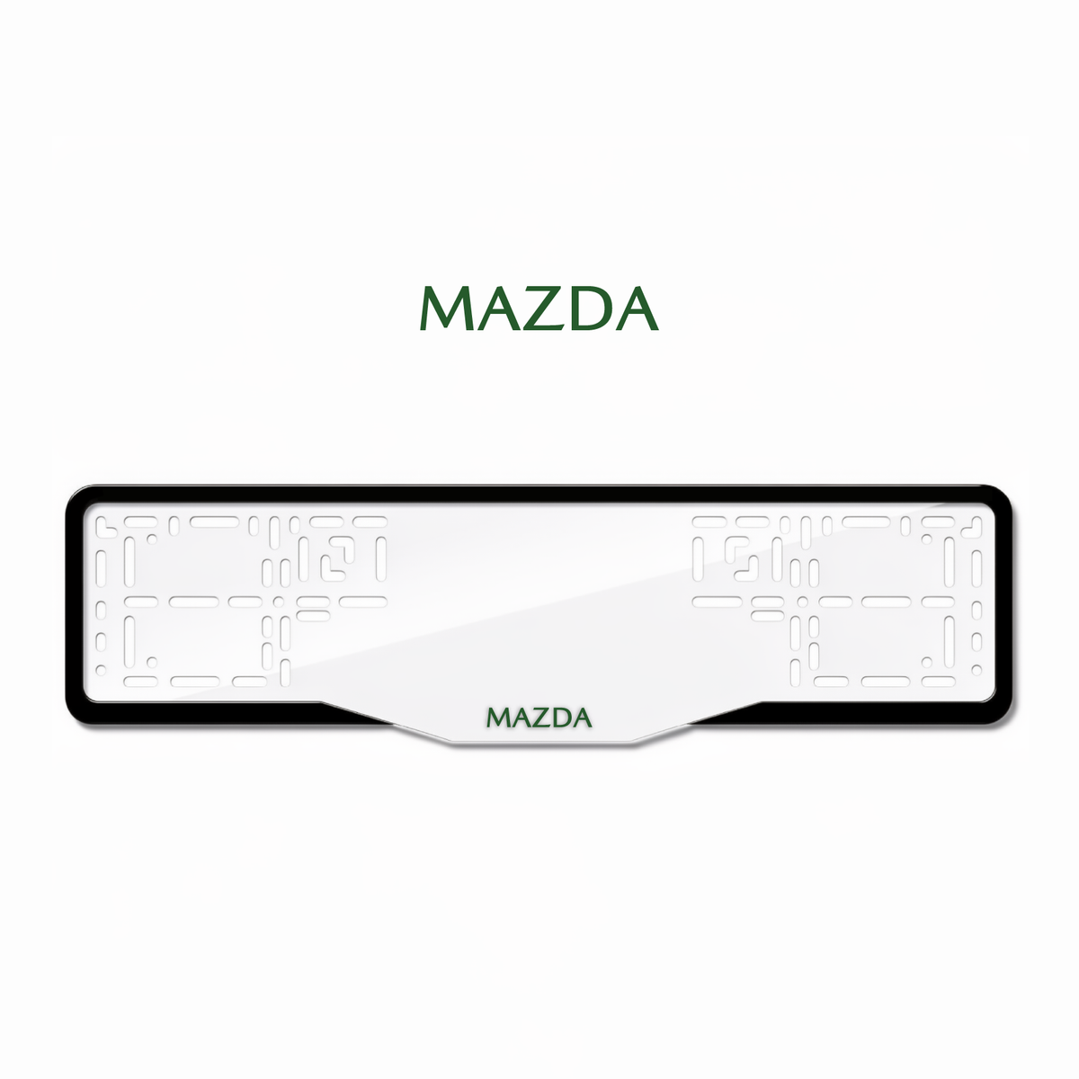 Cadres de plaque d'immatriculation Mazda - Vert - GLASS