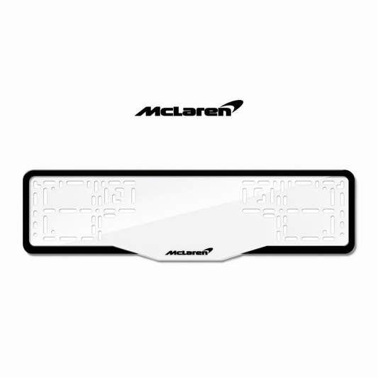 Cadres de plaque d'immatriculation McLaren - Noir - GLASS