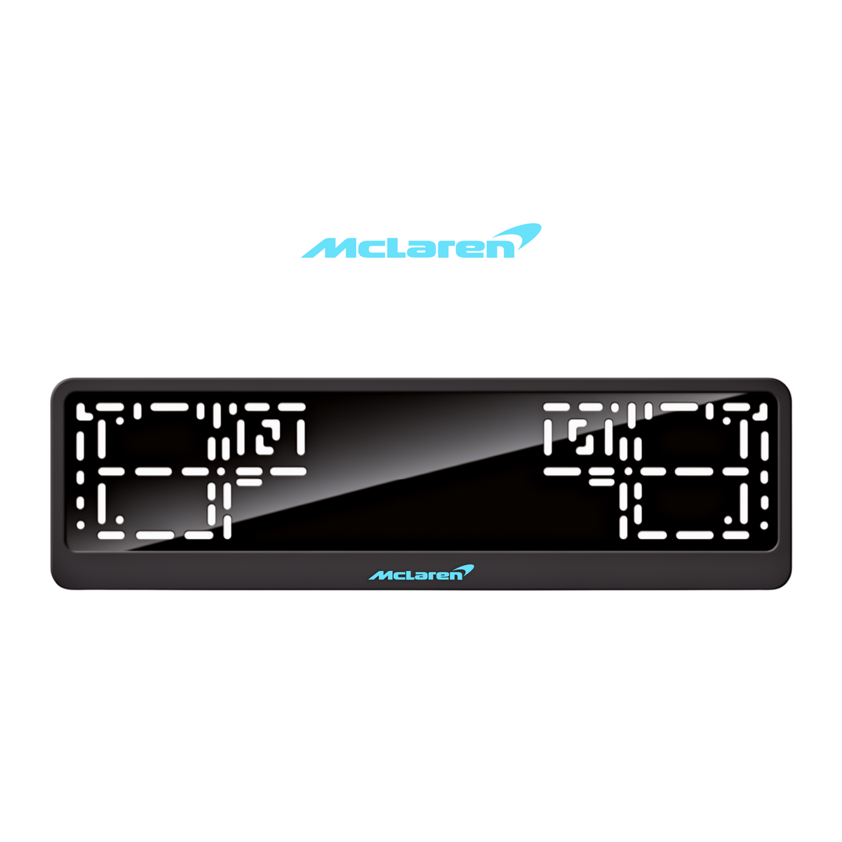 Cadres de plaque d'immatriculation McLaren - Bleu Tiffany - CLASSIC