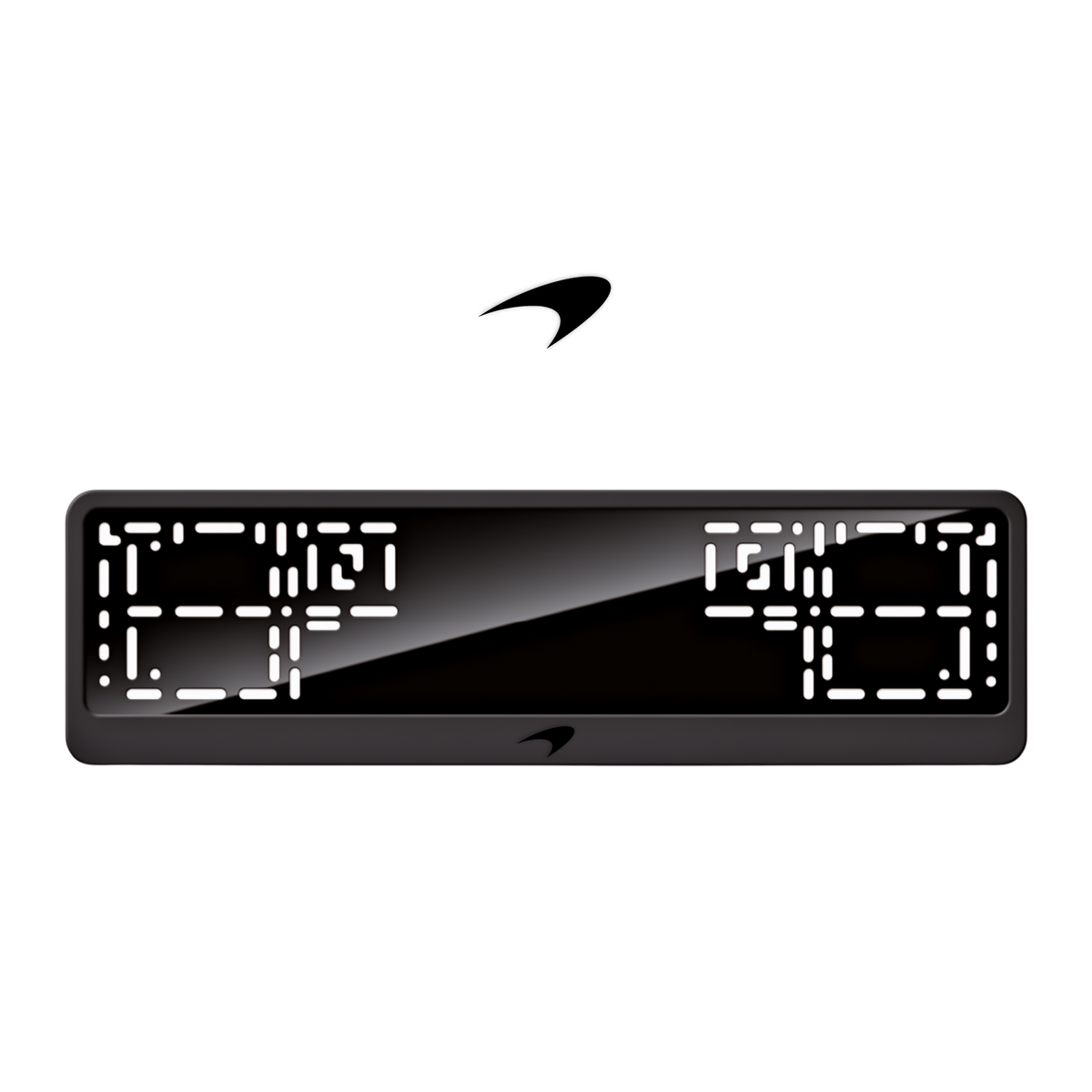 Cadres de plaque d'immatriculation McLaren Logo - Noir - CLASSIC