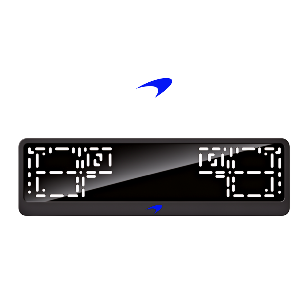 Cadres de plaque d'immatriculation McLaren Logo - Bleu - CLASSIC