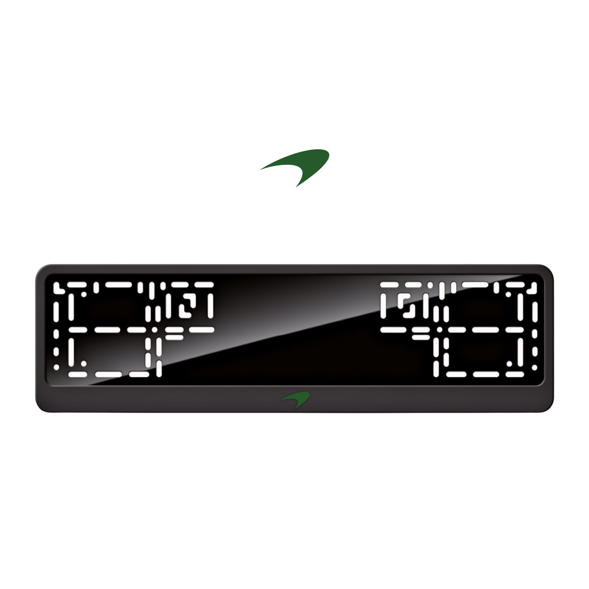 Cadres de plaque d'immatriculation McLaren Logo - Vert - CLASSIC