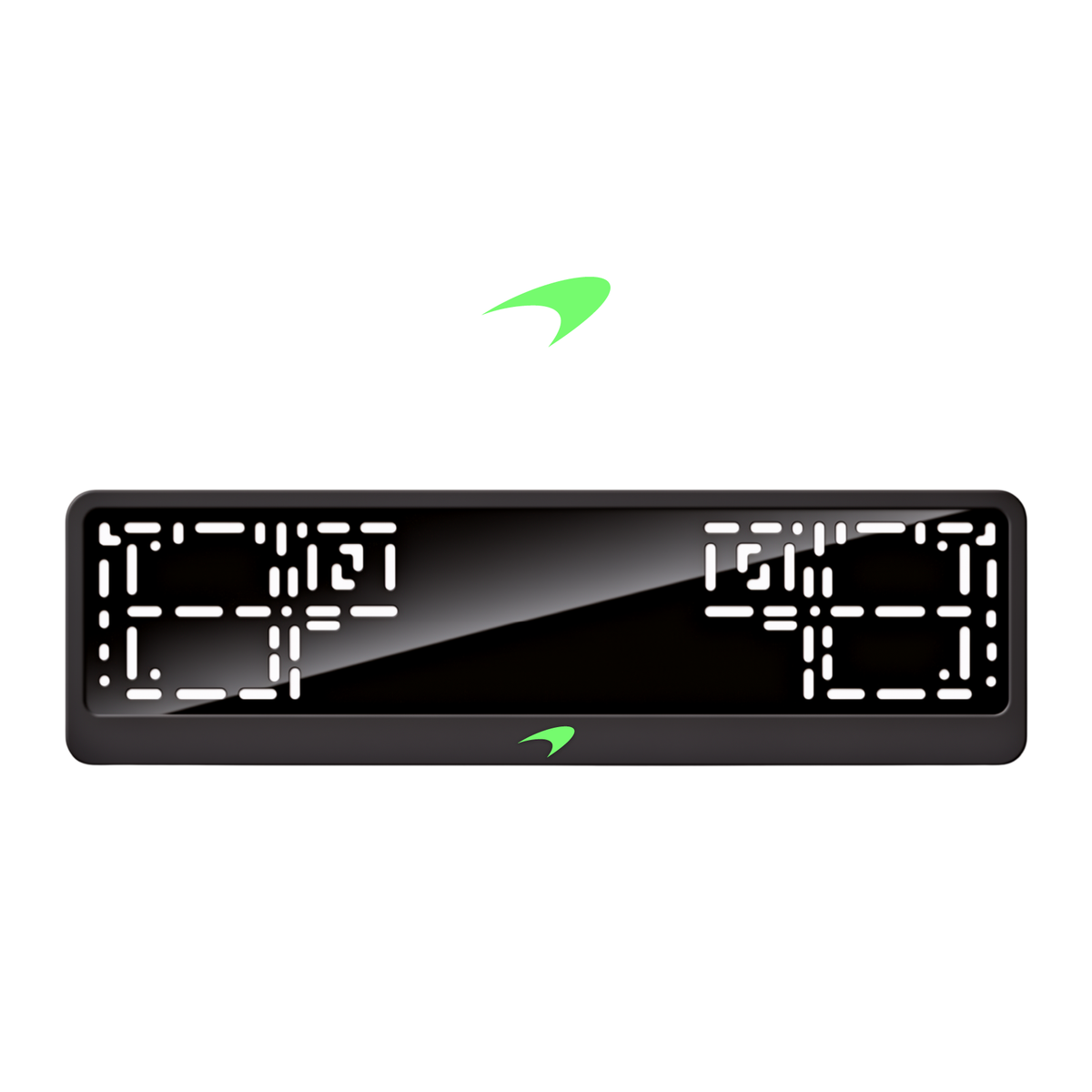 Cadres de plaque d'immatriculation McLaren Logo - Vert néon - CLASSIC