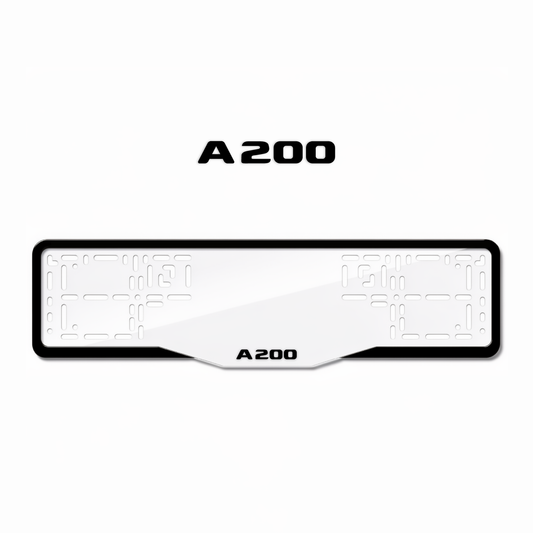 Cadres de plaque d'immatriculation A200 - Noir - GLASS