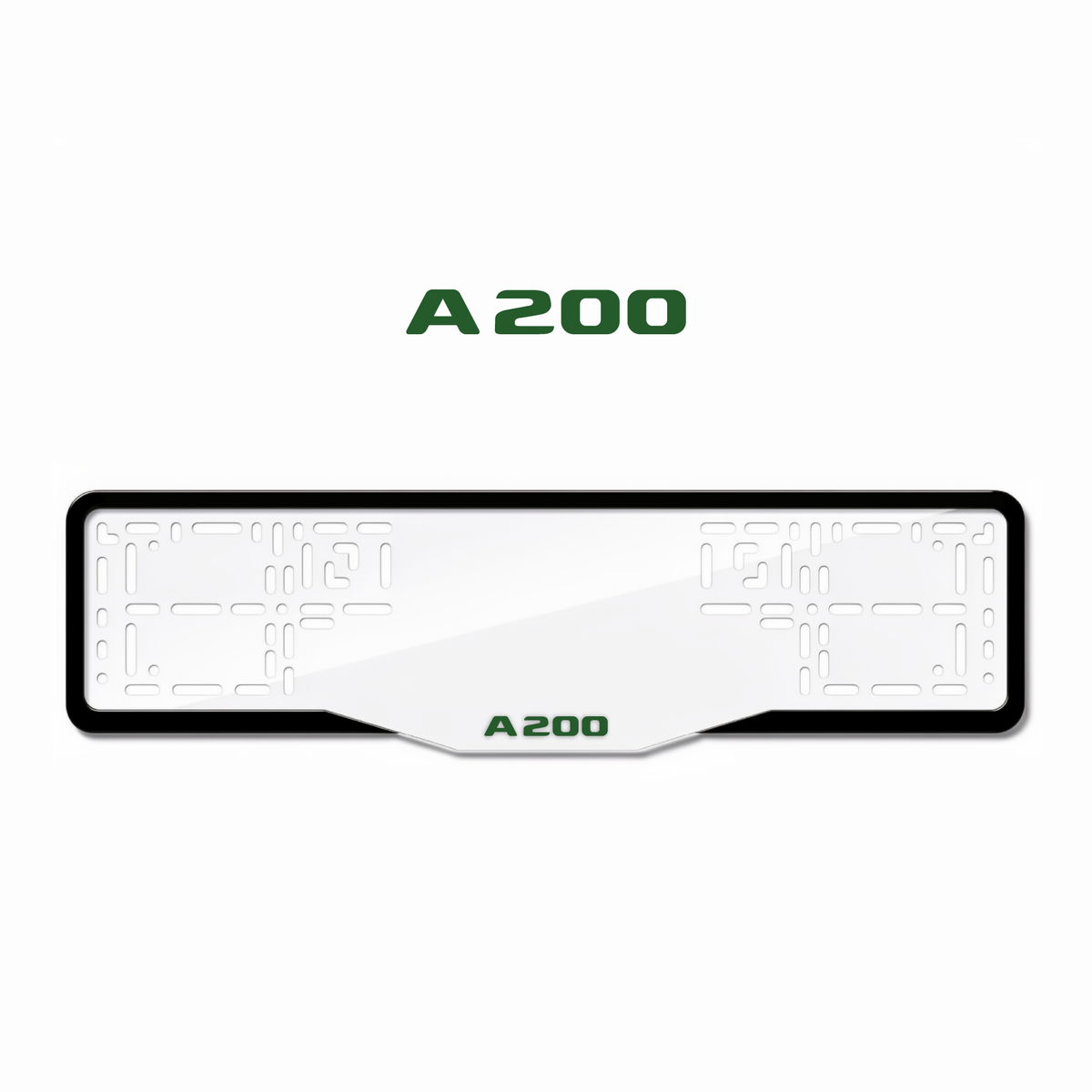 Cadres de plaque d'immatriculation A200 - Vert - GLASS