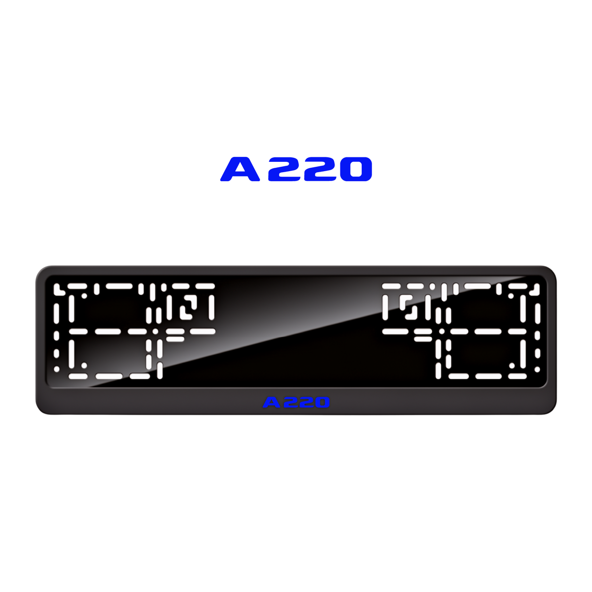 Cadres de plaque d'immatriculation A220 - Bleu - CLASSIC