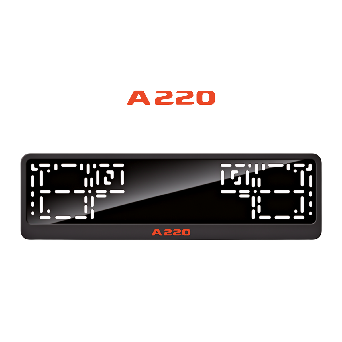 Cadres de plaque d'immatriculation A220 - Rouge - CLASSIC