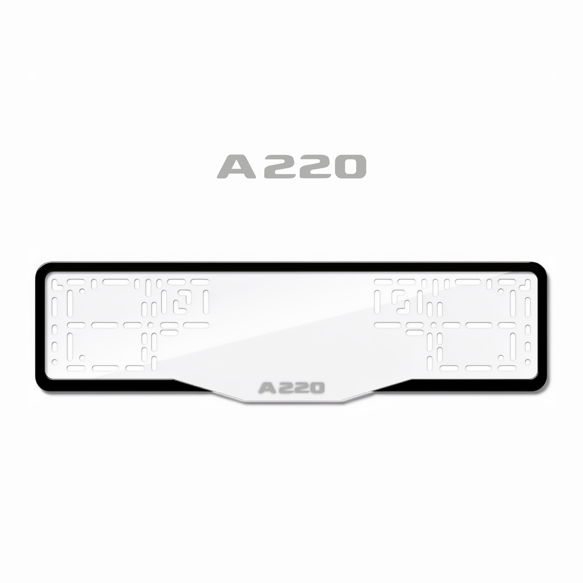 Cadres de plaque d'immatriculation A220 - Gris - GLASS