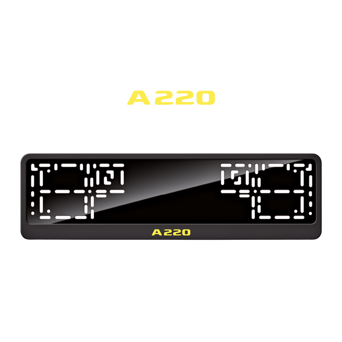 Cadres de plaque d'immatriculation A220 - Jaune - CLASSIC