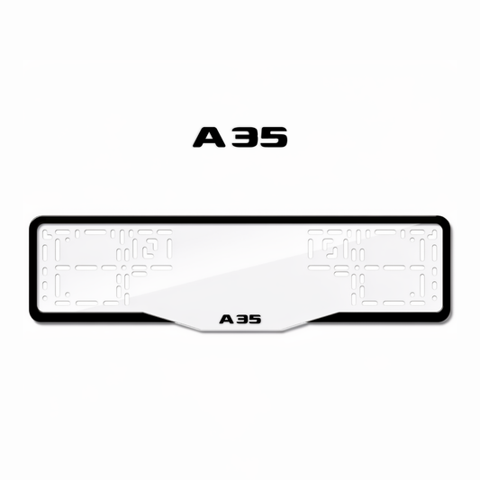 Cadres de plaque d'immatriculation A35 - Noir - GLASS
