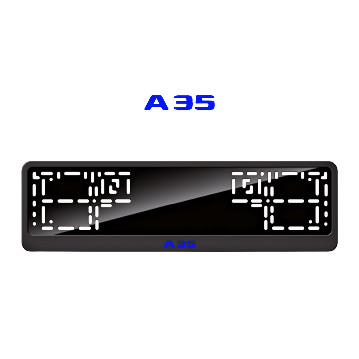 Cadres de plaque d'immatriculation A35 - Bleu - CLASSIC