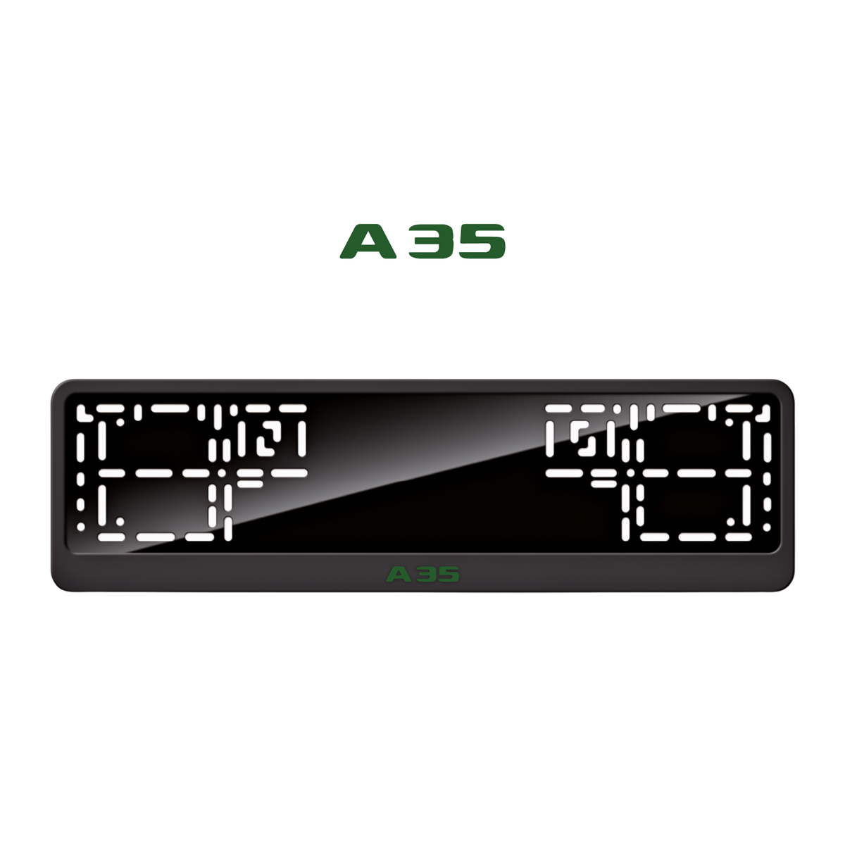 Cadres de plaque d'immatriculation A35 - Vert - CLASSIC