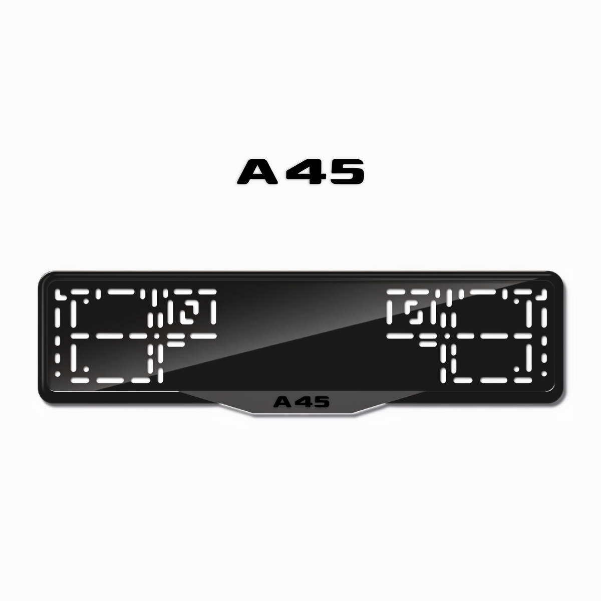 Cadres de plaque d'immatriculation A45 - Noir - SATIN