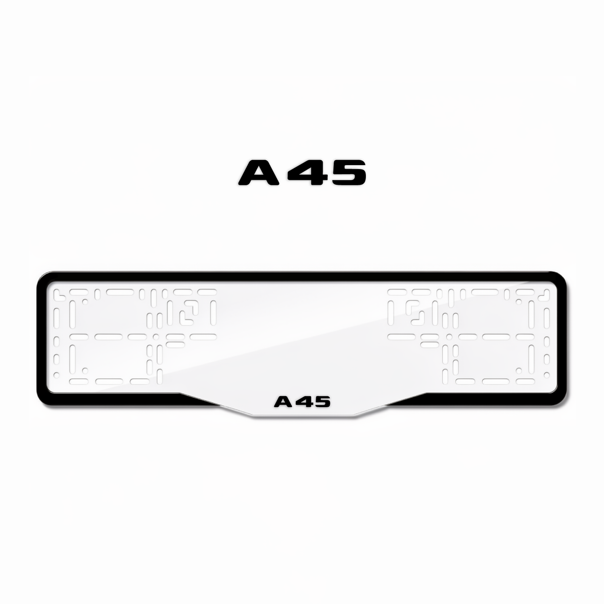Cadres de plaque d'immatriculation A45 - Noir - GLASS
