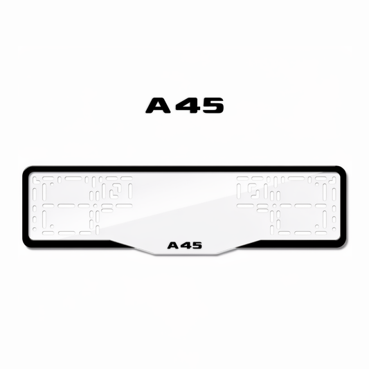 Cadres de plaque d'immatriculation A45 - Noir - GLASS