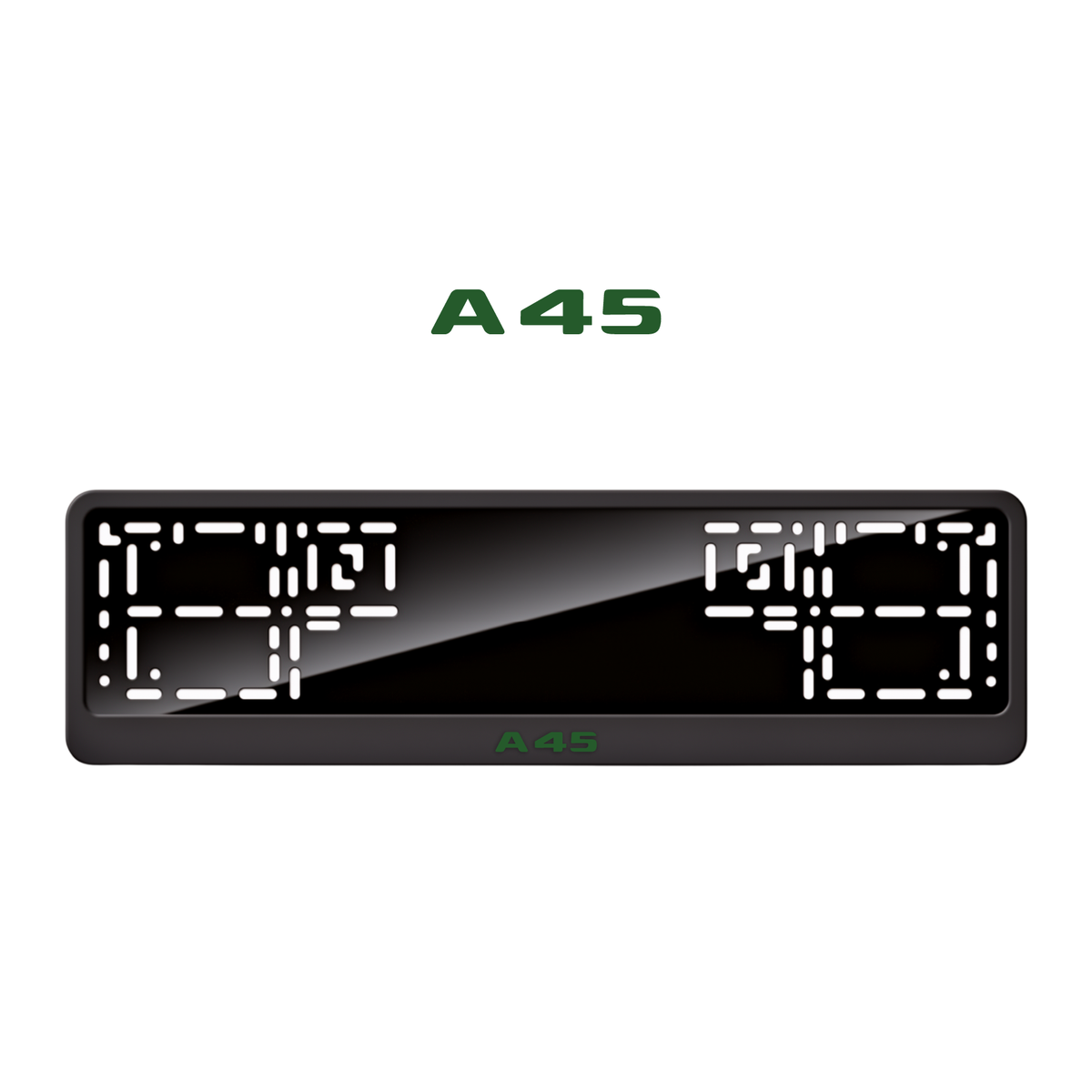 Cadres de plaque d'immatriculation A45 - Vert - CLASSIC