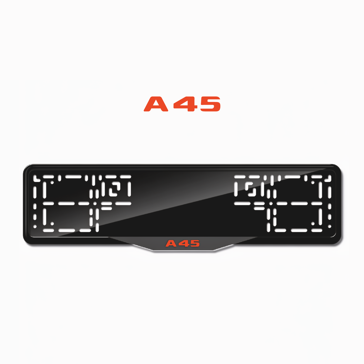 Cadres de plaque d'immatriculation A45 - Rouge - SATIN