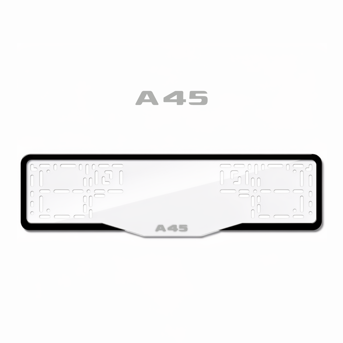 Cadres de plaque d'immatriculation A45 - Gris - GLASS