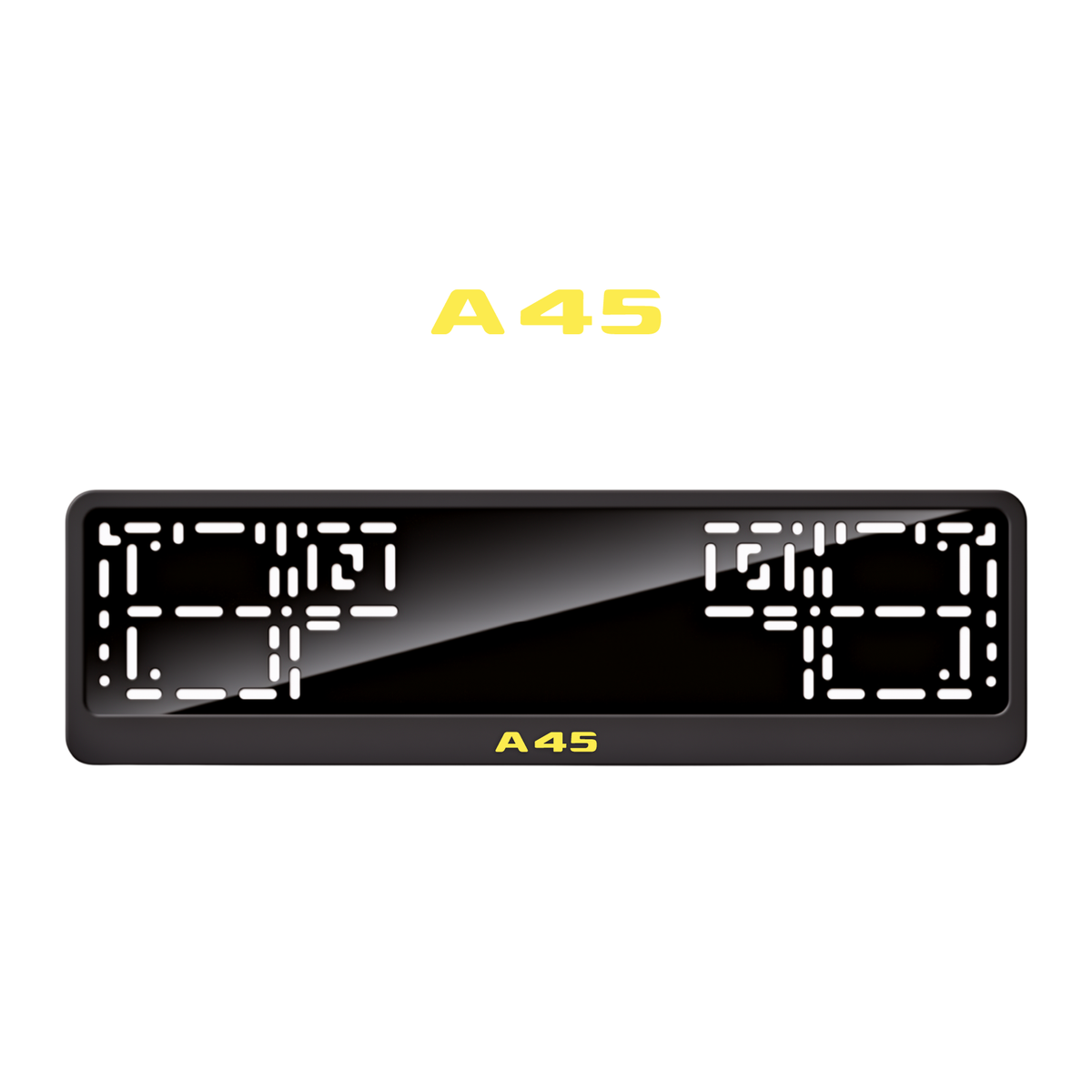 Cadres de plaque d'immatriculation A45 - Jaune - CLASSIC