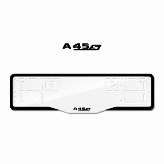 Cadres de plaque d'immatriculation A45 S - Noir - GLASS