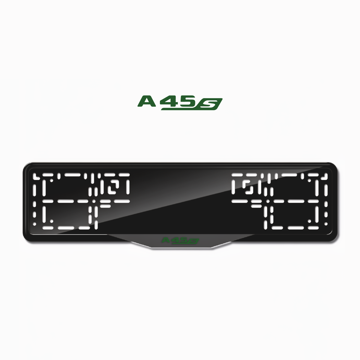 Cadres de plaque d'immatriculation A45 S - Vert - SATIN