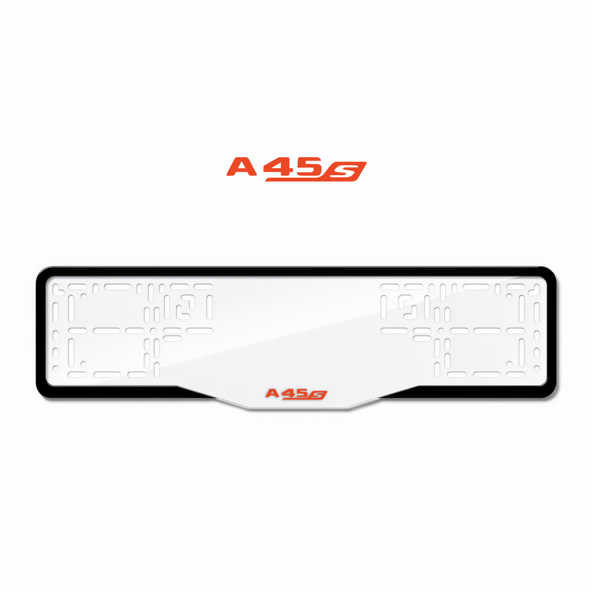 Cadres de plaque d'immatriculation A45 S - Rouge - GLASS