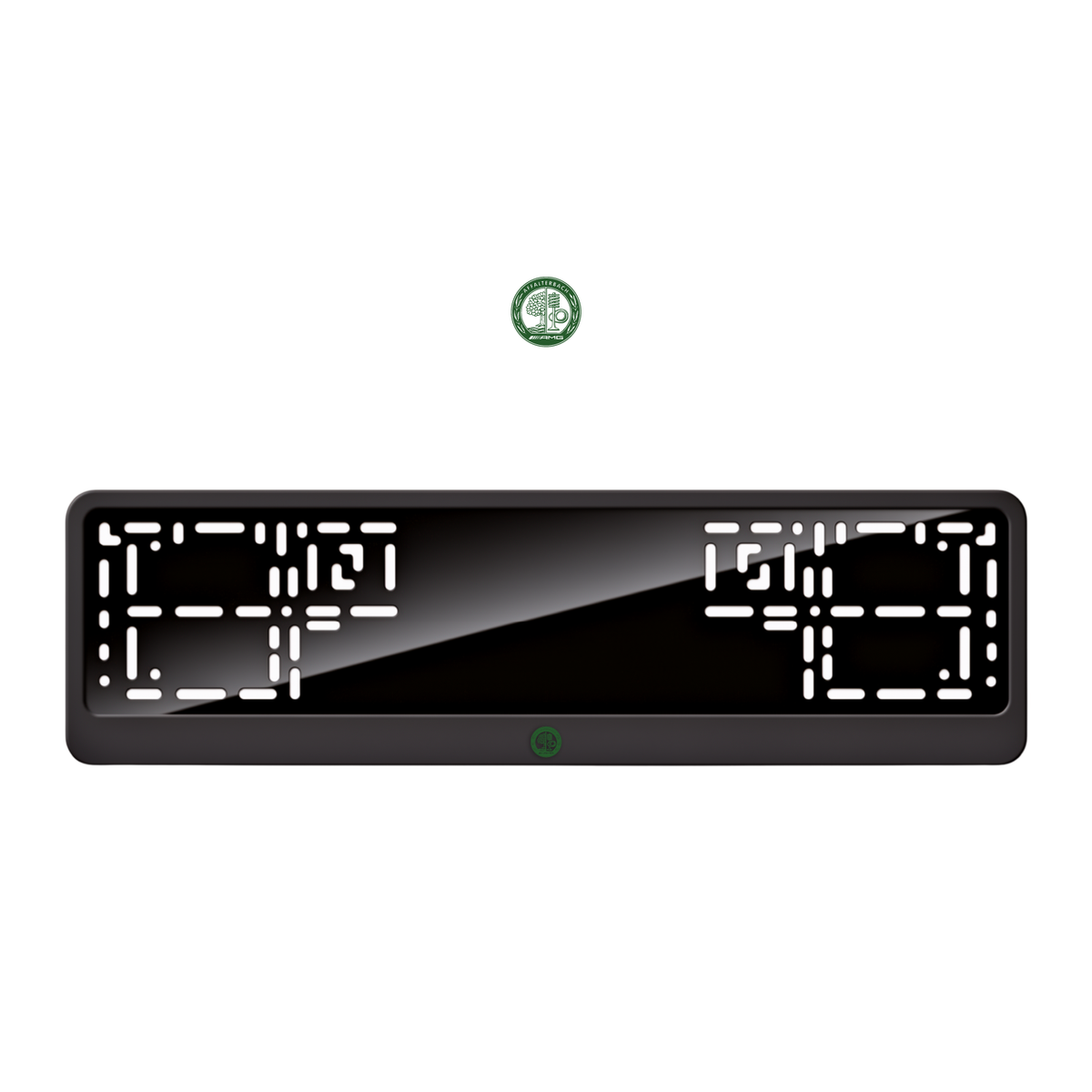 Cadres de plaque d'immatriculation AMG Affalterbach - Vert - CLASSIC