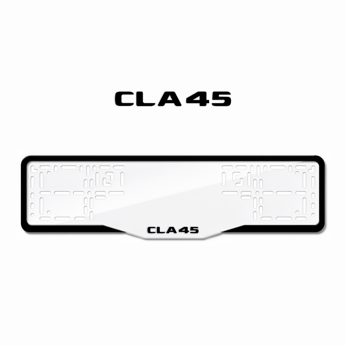 Cadres de plaque d'immatriculation CLA45 - Noir - GLASS