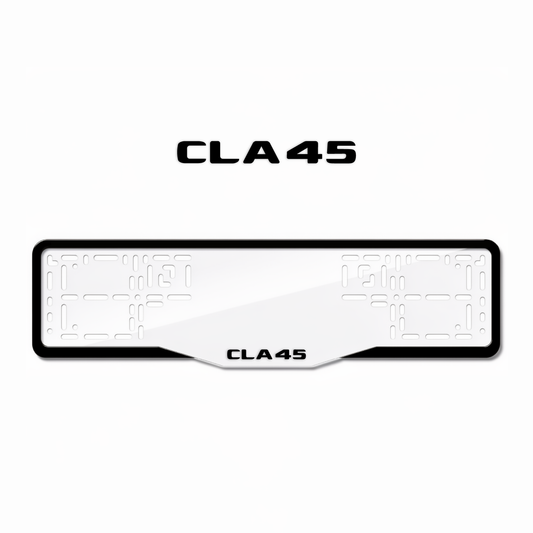 Cadres de plaque d'immatriculation CLA45 - Noir - GLASS