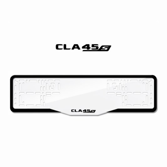 Cadres de plaque d'immatriculation CLA45 S - Noir - GLASS