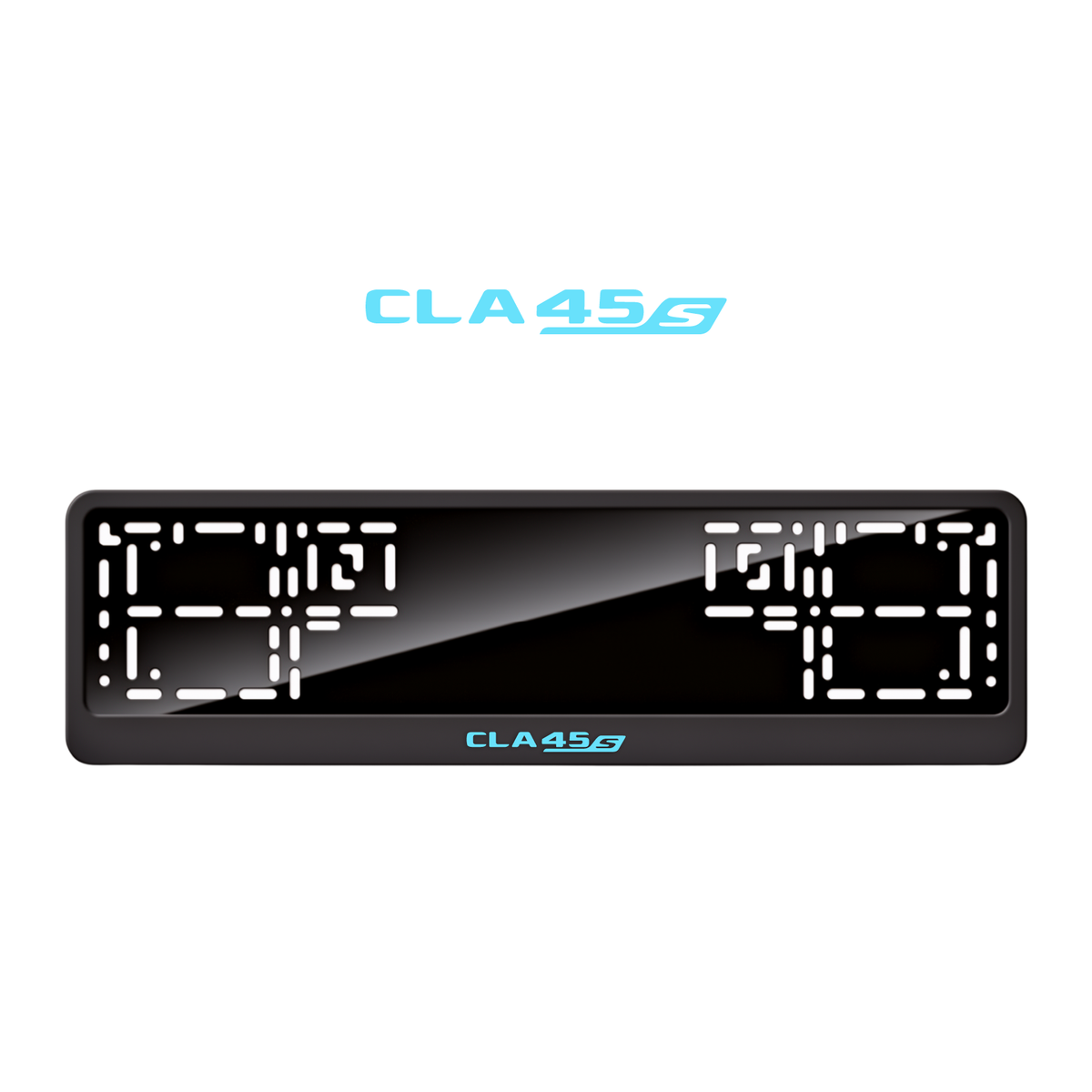 Cadres de plaque d'immatriculation CLA45 S - Bleu Tiffany - CLASSIC