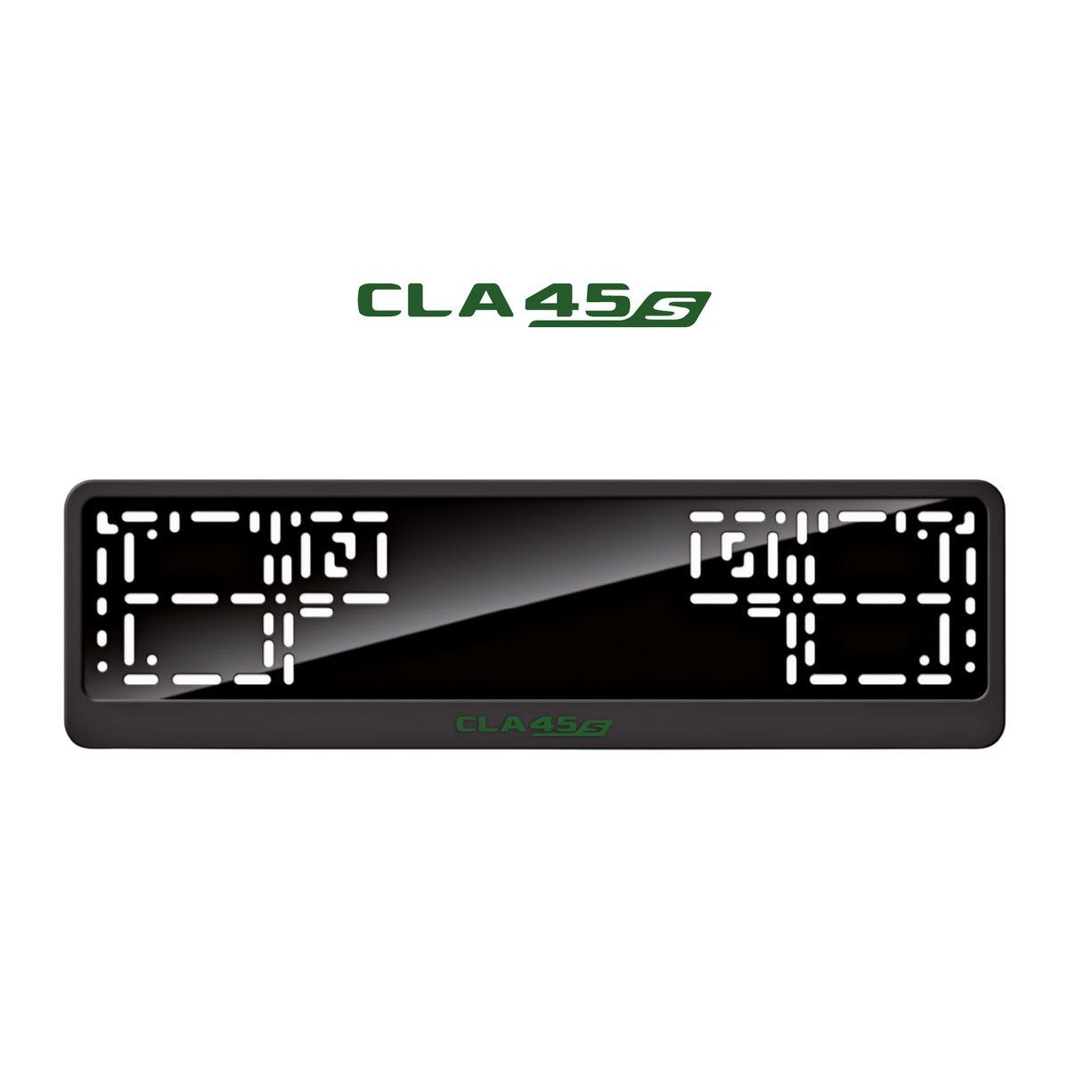Cadres de plaque d'immatriculation CLA45 S - Vert - CLASSIC