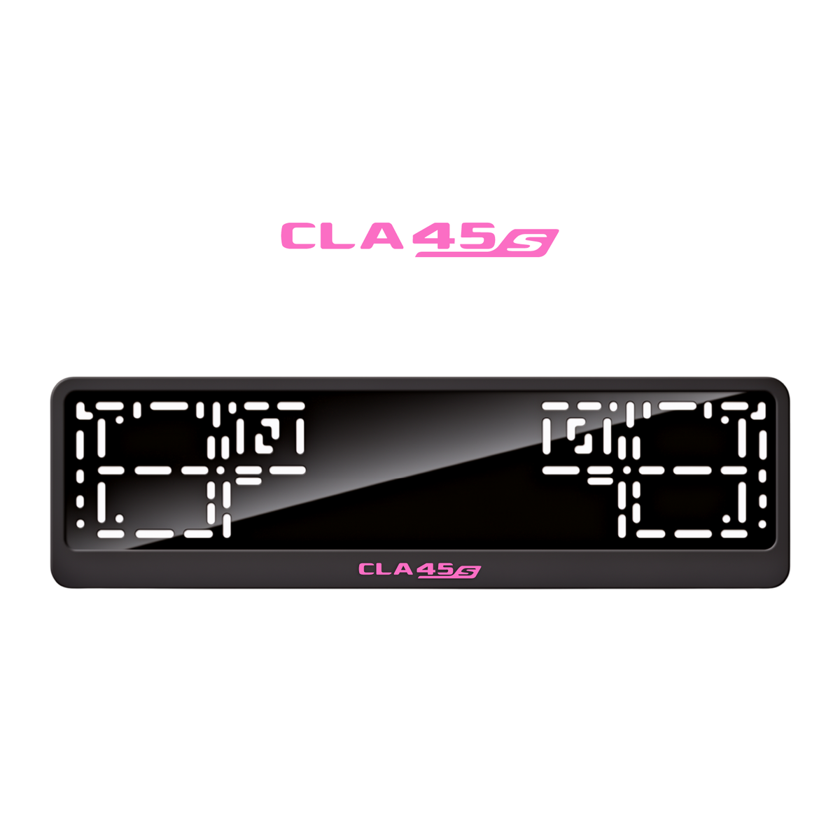Cadres de plaque d'immatriculation CLA45 S - Rose - CLASSIC